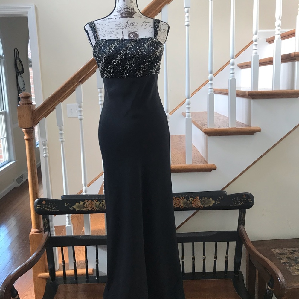 Cameron Blake Mon Cherie Beaded Evening Dress
